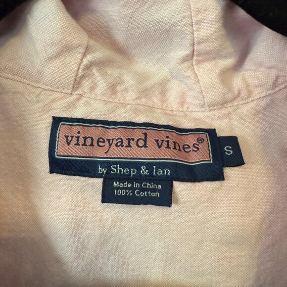 Vineyard Vines Women's 1/4 Zip Pullover Hooded Top Roll Sleeve Patchwork Size S - Picture 3 of 6